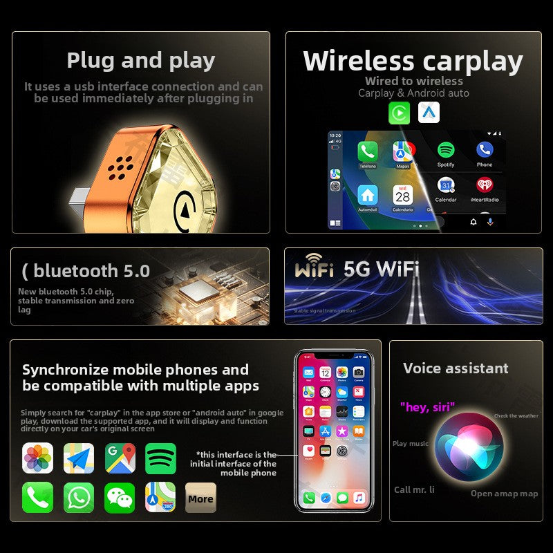 Wireless CarPlay Android Auto Adapter