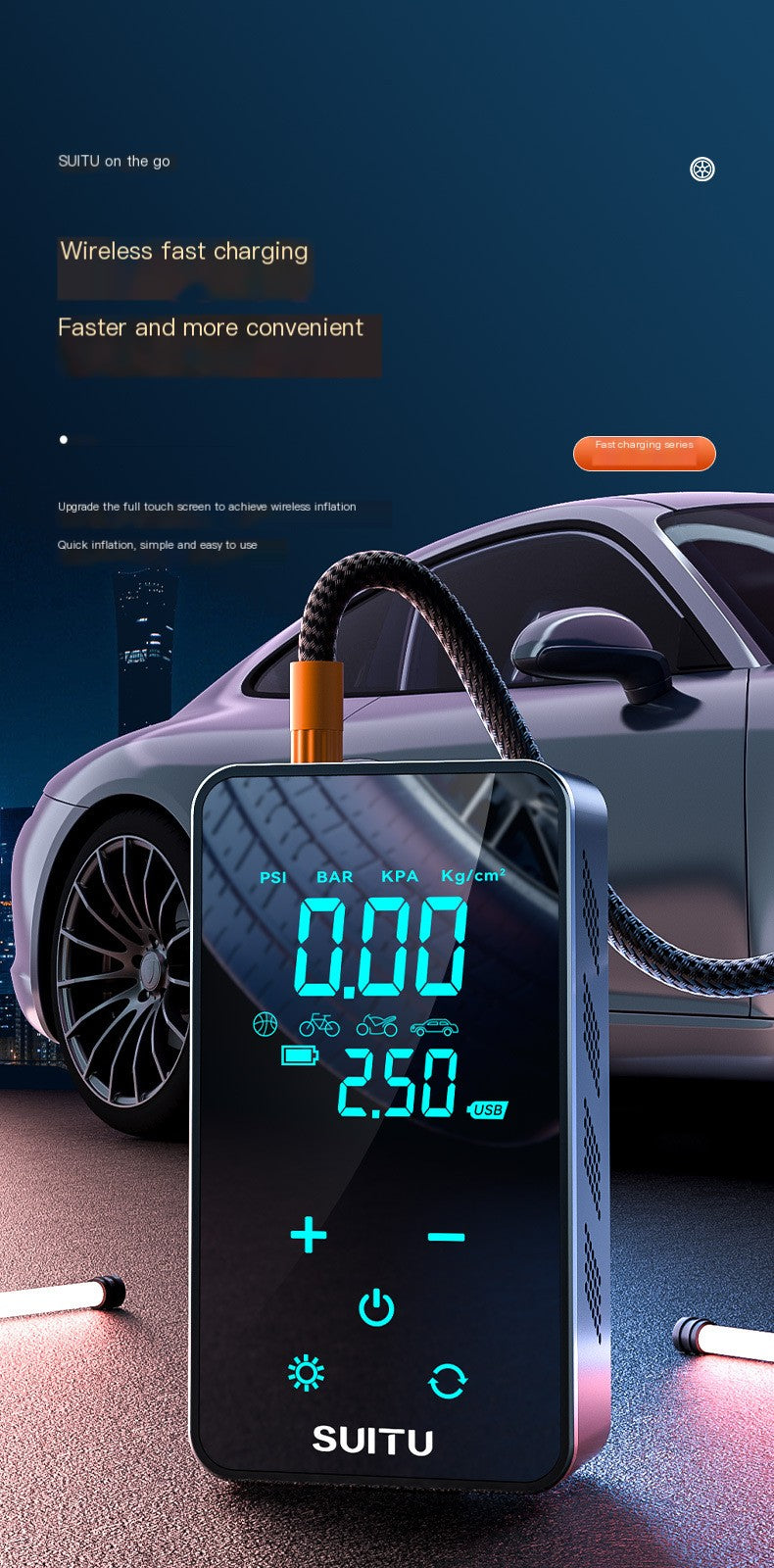 Pompa d'aria per auto