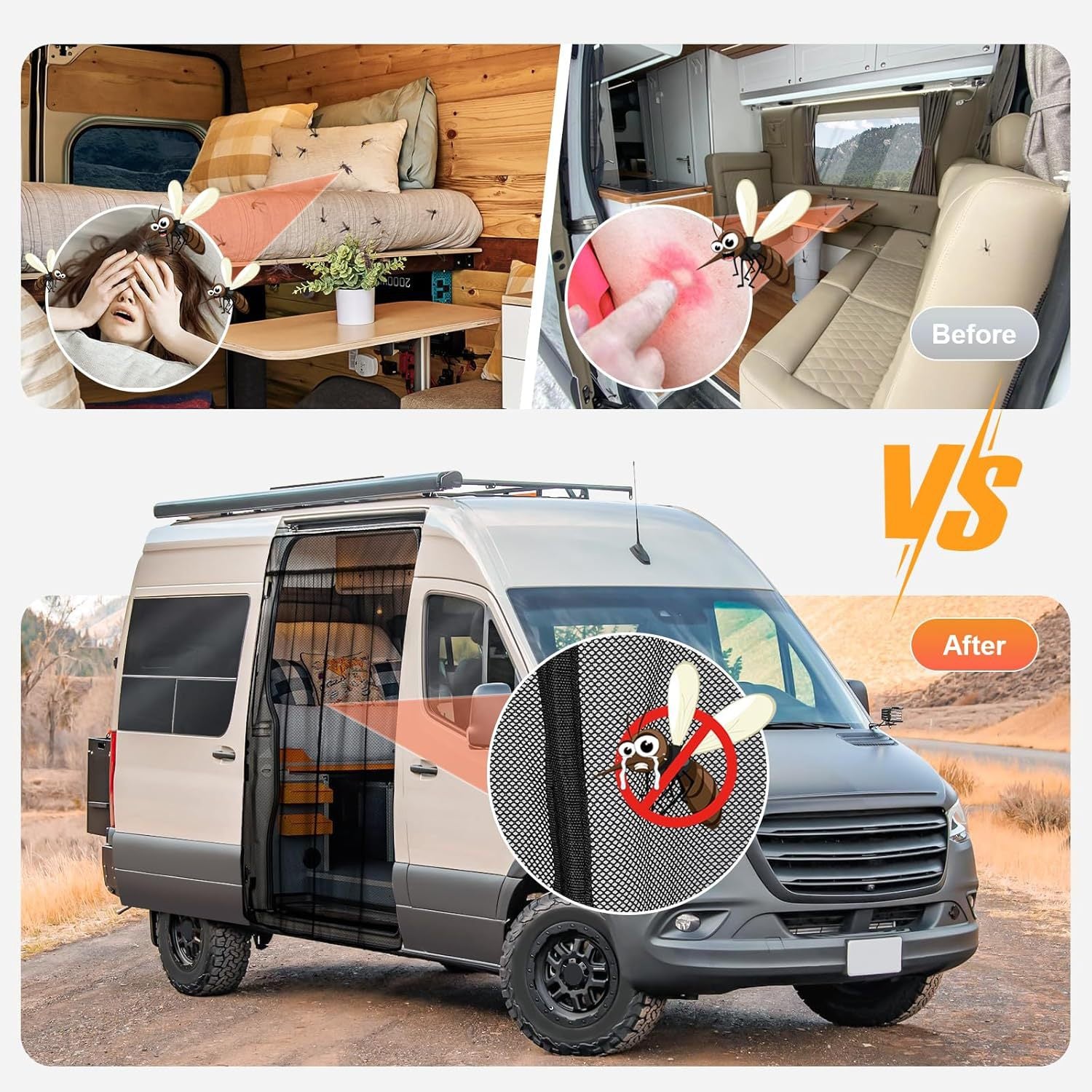 Magnetic Car Door Mosquito Net Screen