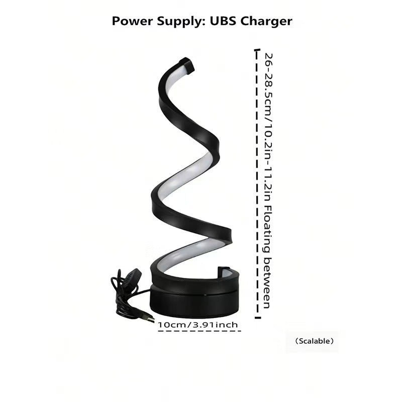 Adjustable Spiral USB Desk Lamp