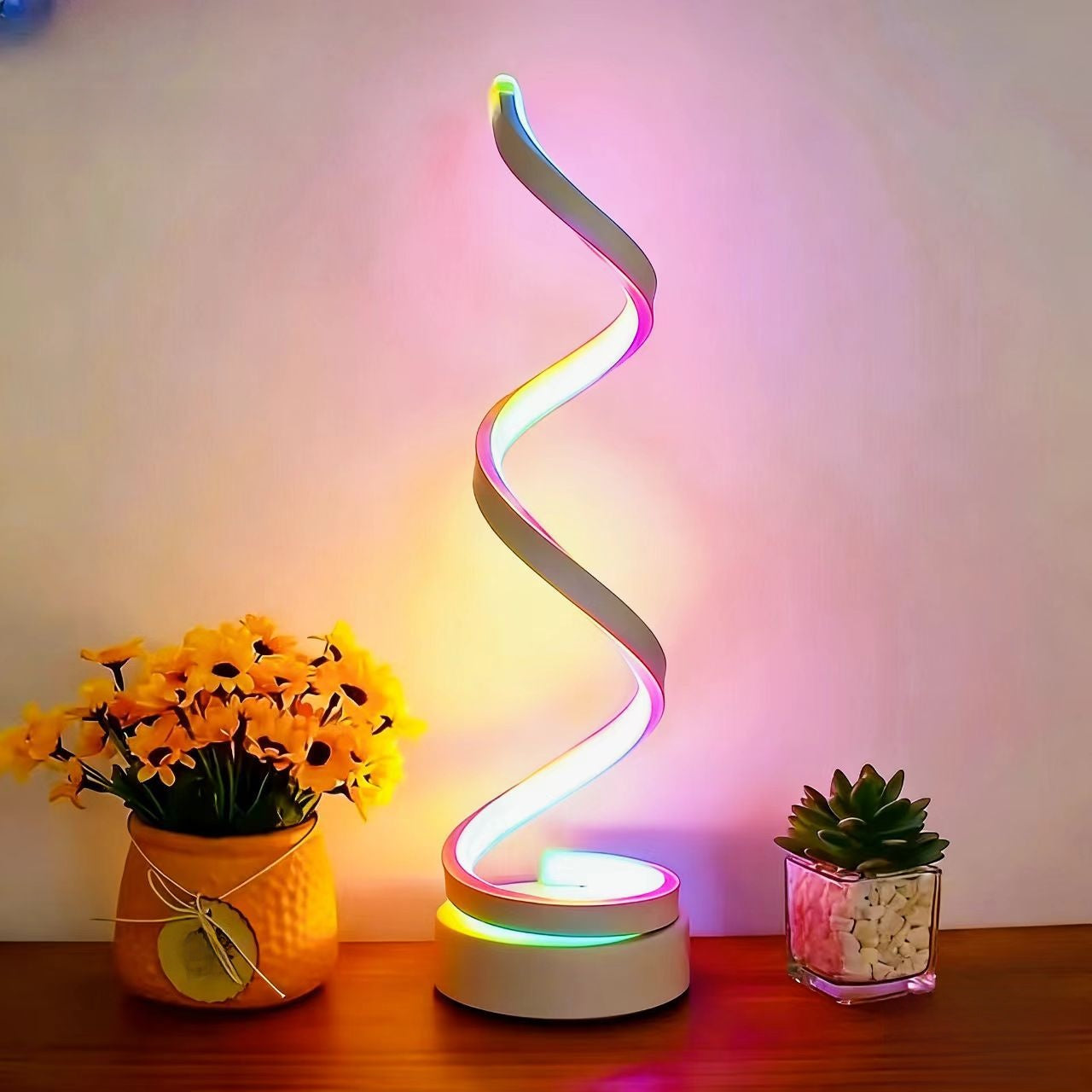 Adjustable Spiral USB Desk Lamp