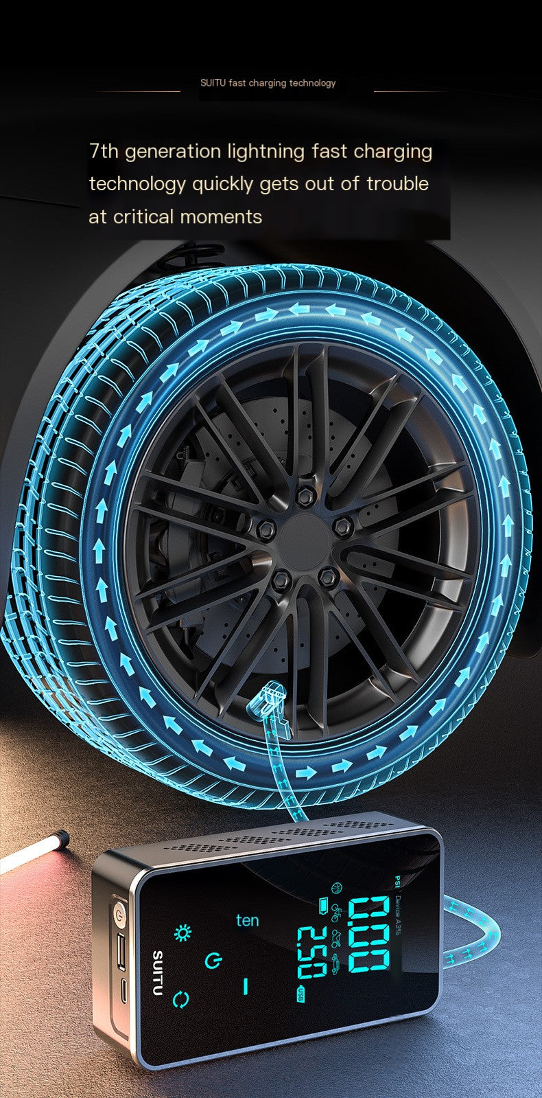 Pompa d'aria per auto