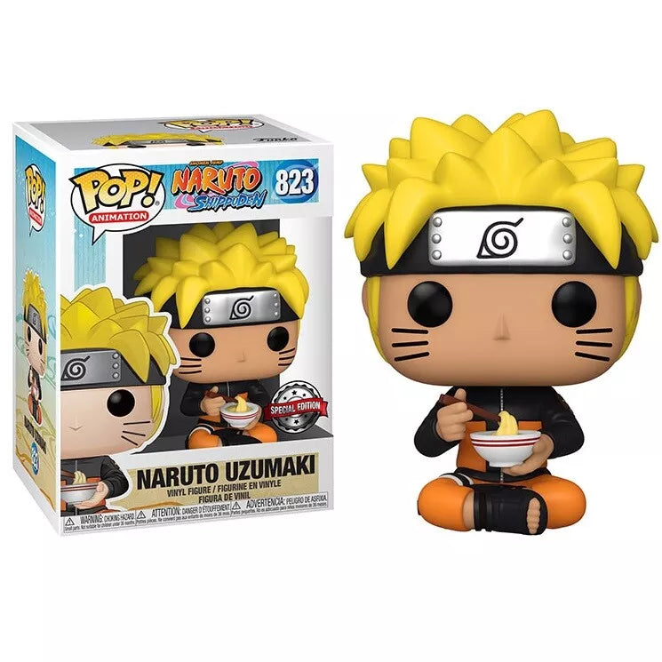 FUNKO POP ! ANIMATION NARUTO SHIPPUDEN - (823) NARUTO UZUMAKI W / NOODLES 9CM