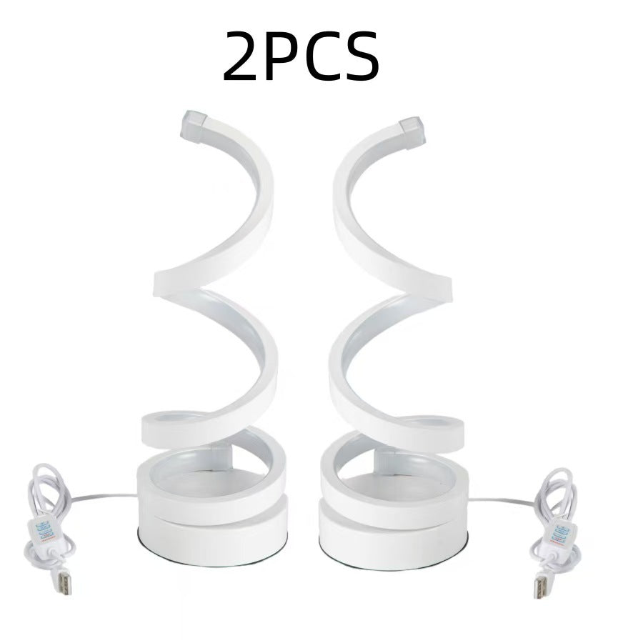 Adjustable Spiral USB Desk Lamp