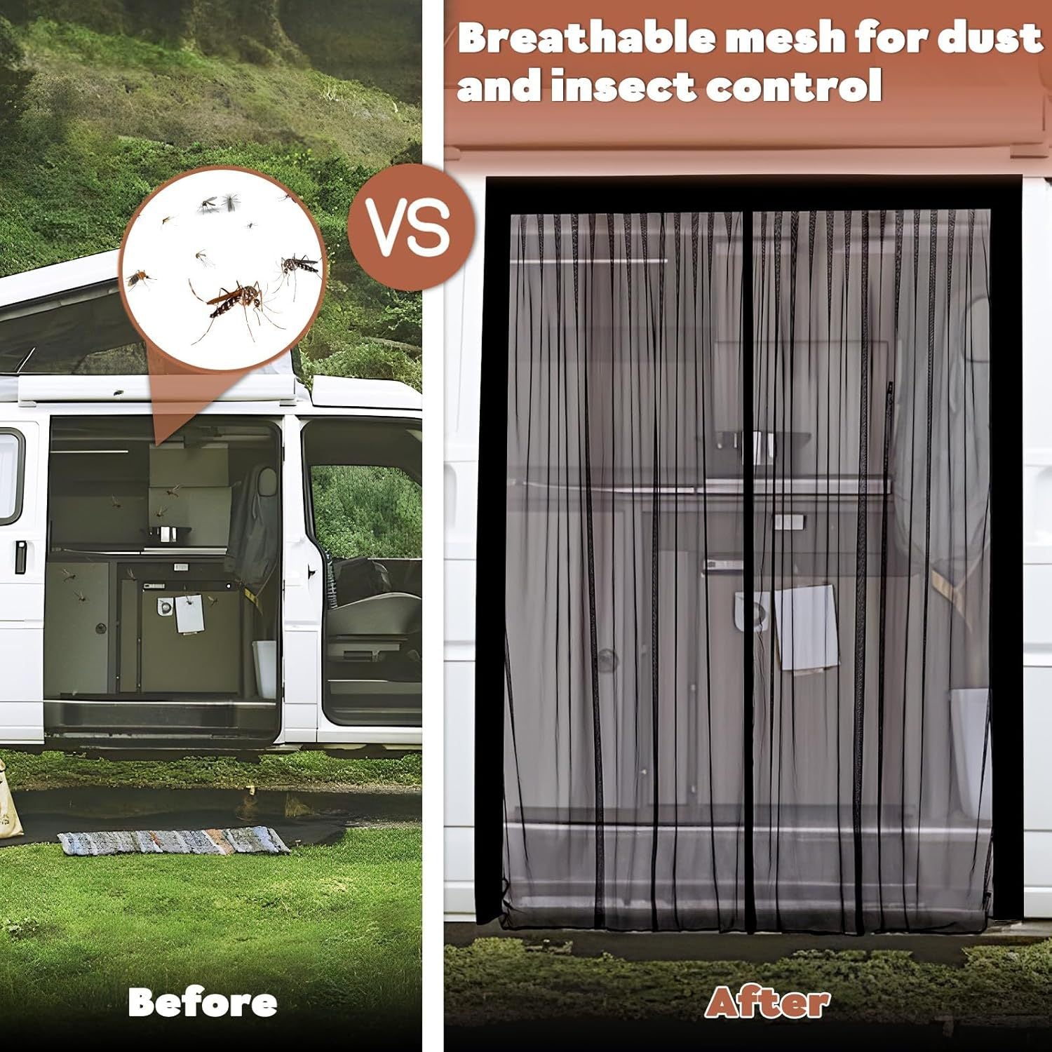 Magnetic Car Door Mosquito Net Screen