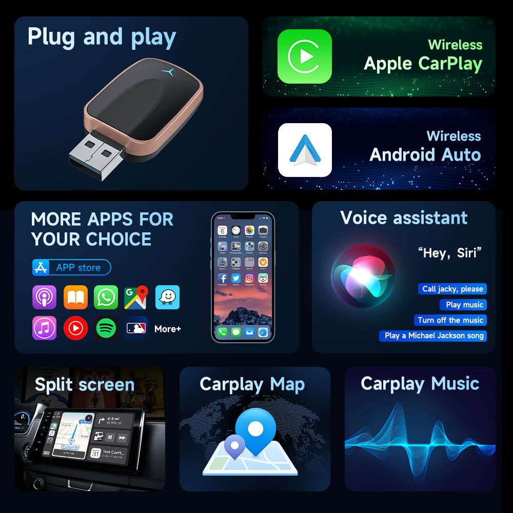 Wireless CarPlay Android Auto Adapter
