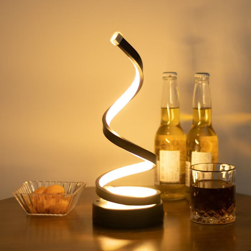 Adjustable Spiral USB Desk Lamp