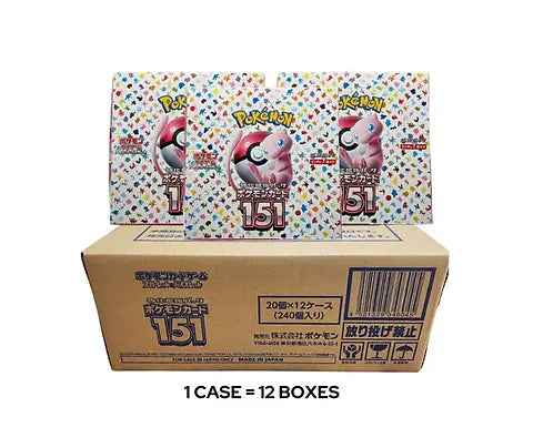 Pokemon 151 Sealed Case JAP - 12x Booster Box