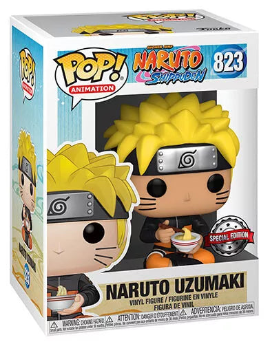 FUNKO POP ! ANIMATION NARUTO SHIPPUDEN - (823) NARUTO UZUMAKI W / NOODLES 9CM